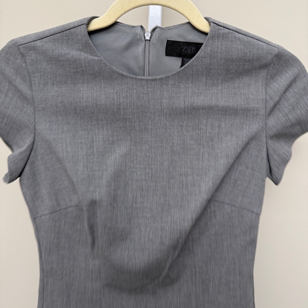 ZARA VIRAL 2025 COLLECTION BELTED SHORT DRESS SIZE XS nwt - Picture 6 of 7